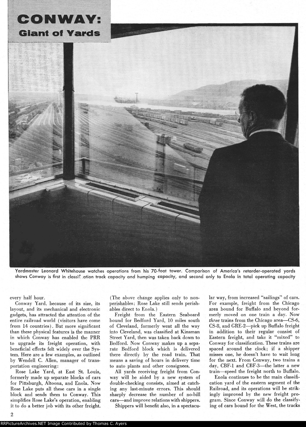 "Conway: New Hub Of The PRR," Page 2, 1957